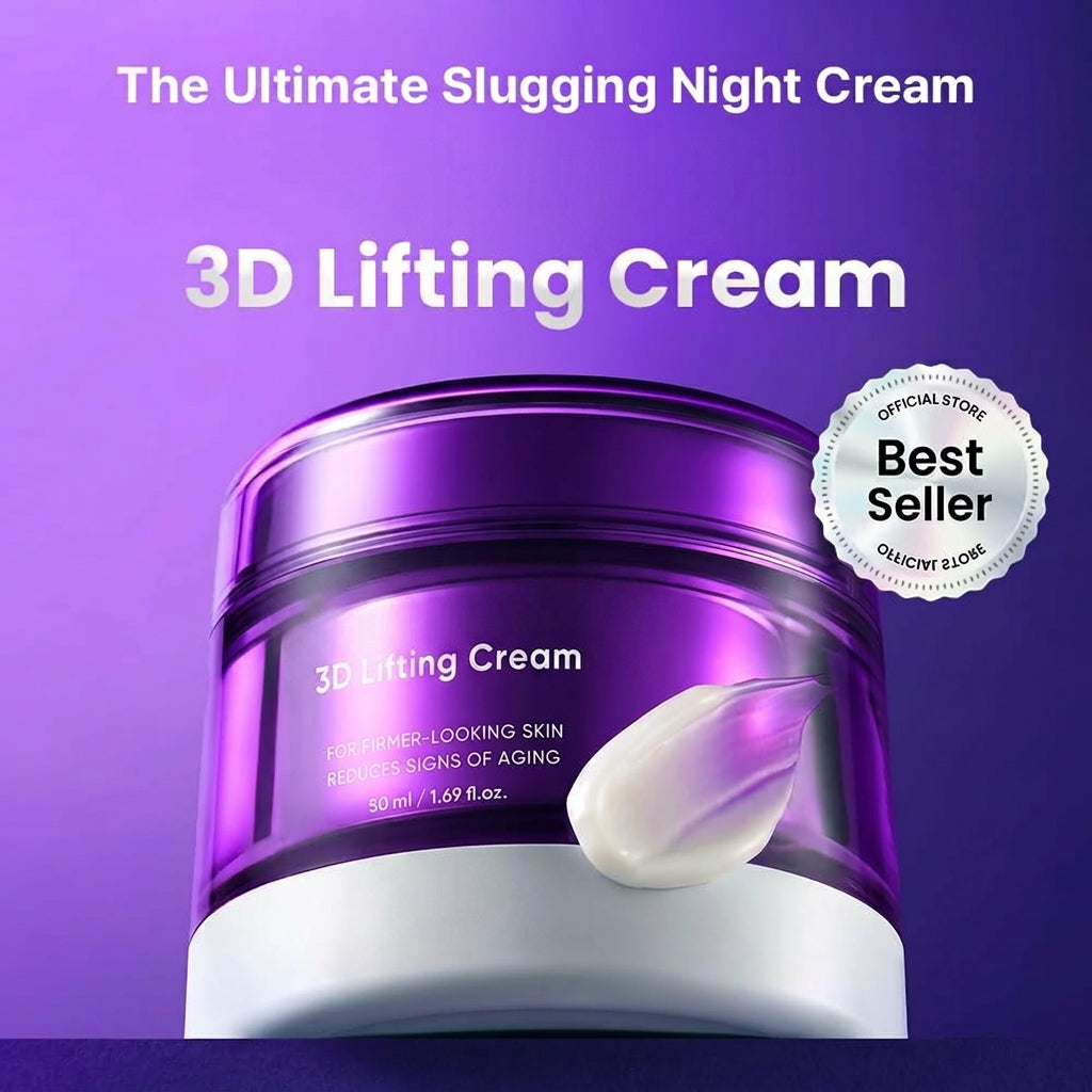 3D Lifting Night Cream with 17-Peptide Complex & Probioderm for Face & Neck