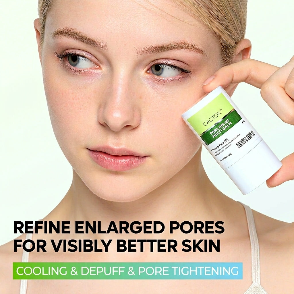 CACTOX Pore Relief Multi Balm featuring Cooling Formula for Refined, Smoother
