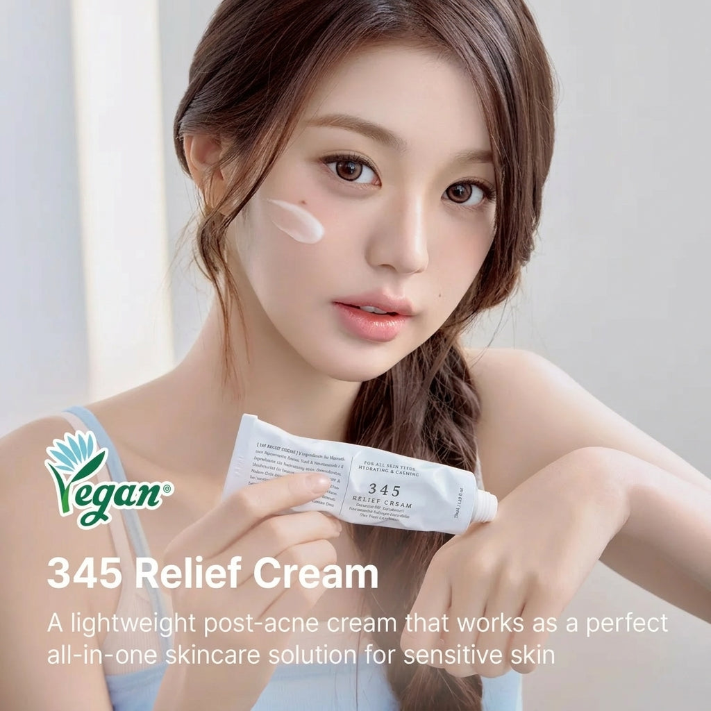 345 Relief Cream with Niacinamide & Ceramide NP for Blemish-Prone and Sensitive Skin