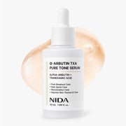 NIDA Alpha-Arbutin TXA Pure Tone Brightening Serum featuring Niacinamide