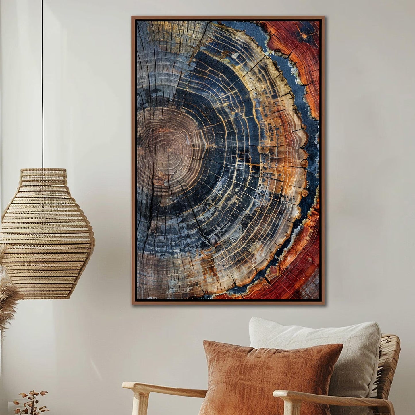 Tree Ring Framed Wall Art