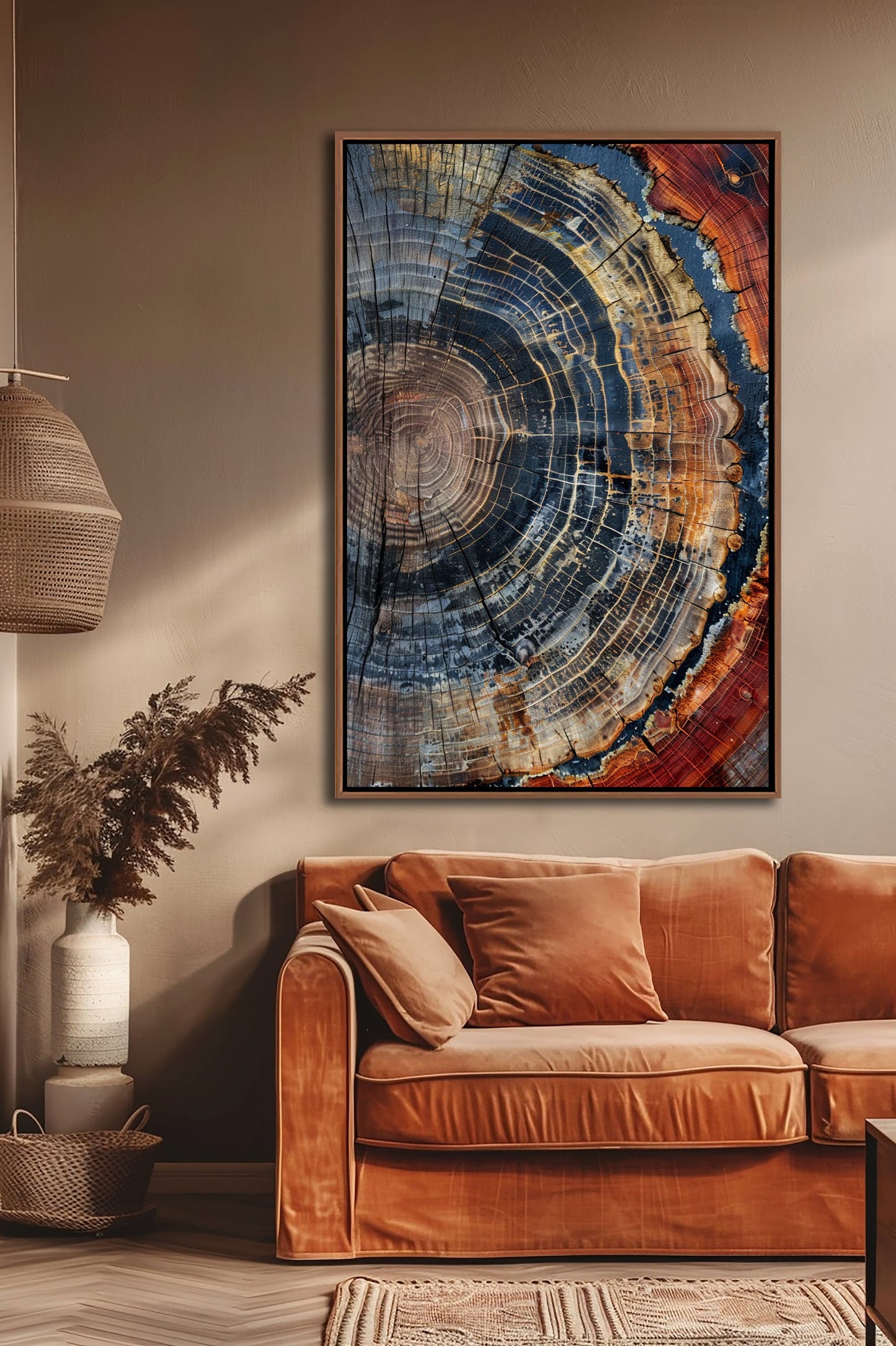 Tree Ring Framed Wall Art