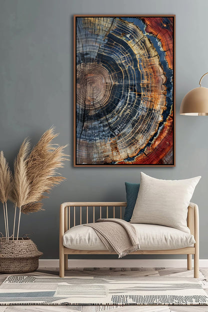 Tree Ring Framed Wall Art