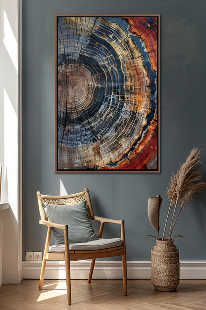 Tree Ring Framed Wall Art