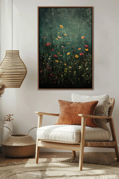 Wildflower Field Framed Wall Art
