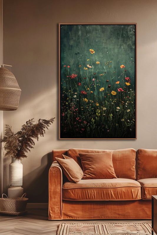 Wildflower Field Framed Wall Art