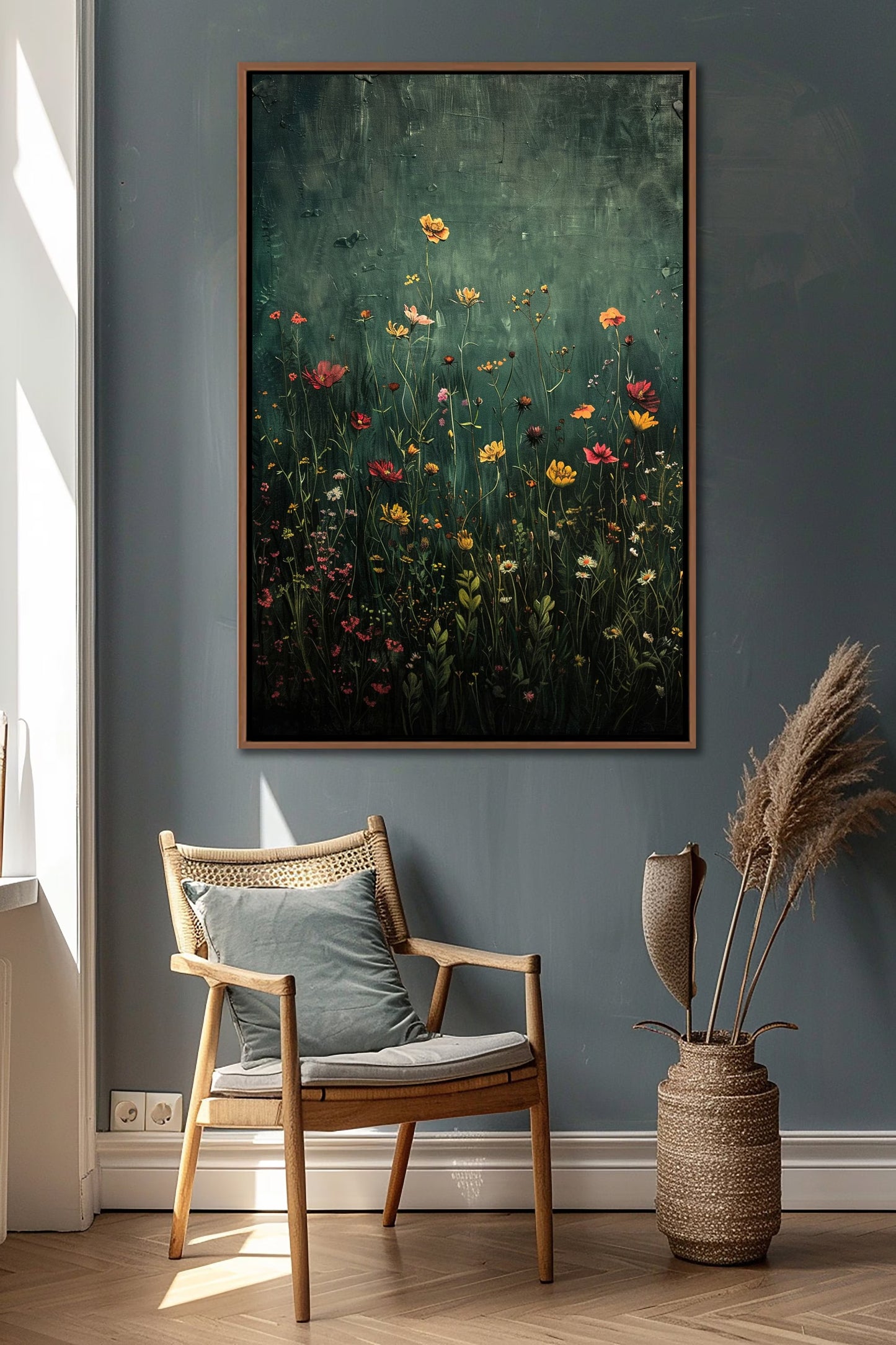 Wildflower Field Framed Wall Art